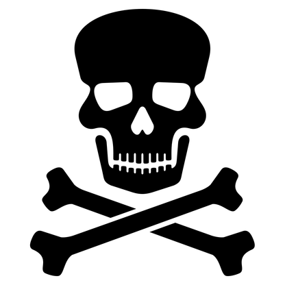 Stylish skull & crossbones vector for creative use