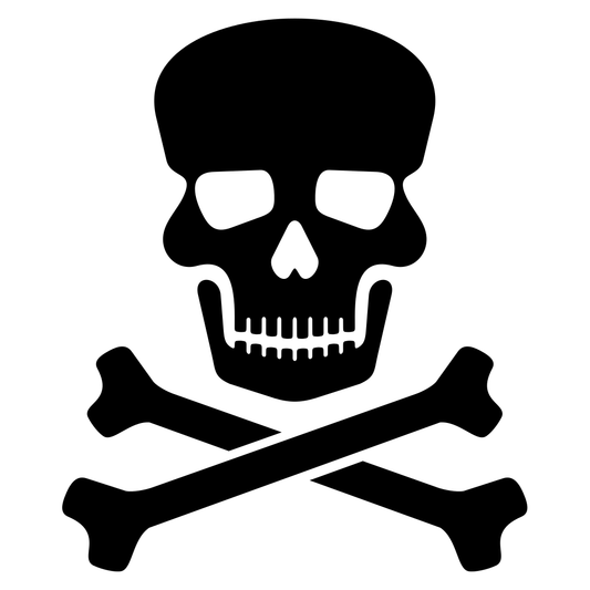 Stylish skull & crossbones vector for creative use