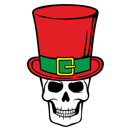 Creative skull design with top hat for cutting projects