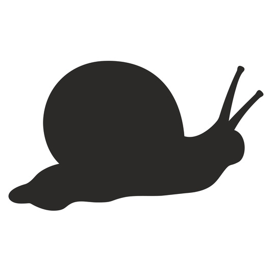 Elegant snail silhouette for creative crafting projects