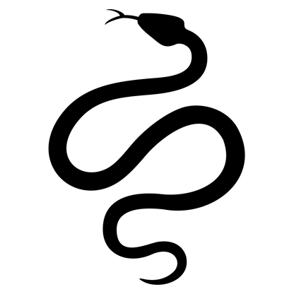 Creative serpent design for cutting machines and crafts