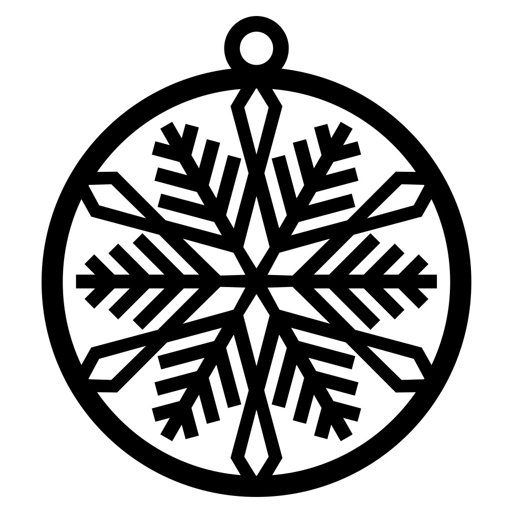 Unique snowflake ornament design for festive crafts