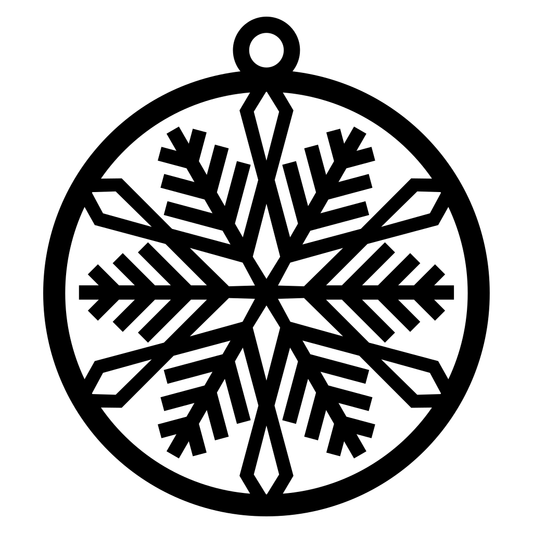 Unique snowflake ornament design for festive crafts