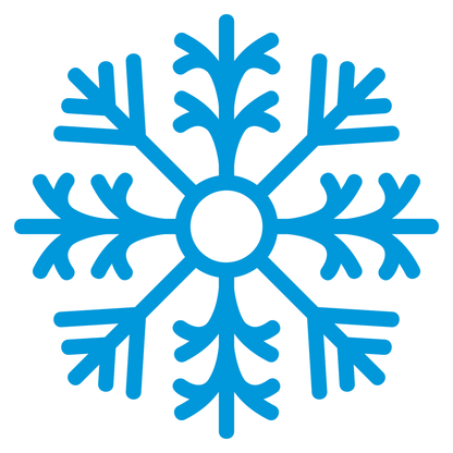 Winter themed snowflake design for creative projects