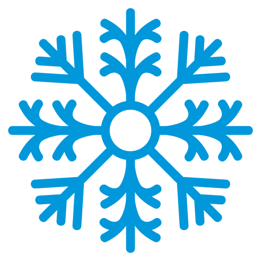 Winter themed snowflake design for creative projects