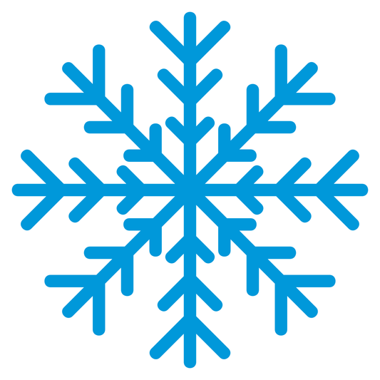 Stylish blue snowflake design for cutting machine projects