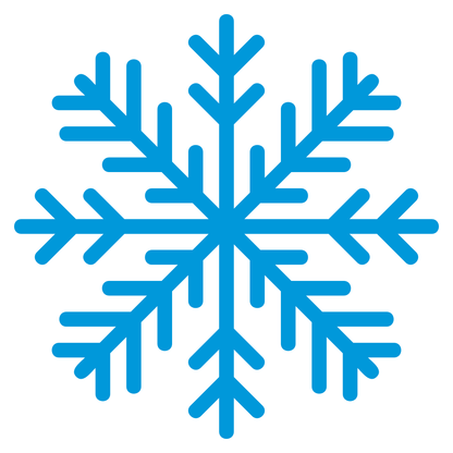 Blue snowflake design for versatile crafting projects