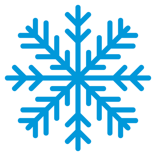 Blue snowflake design for versatile crafting projects