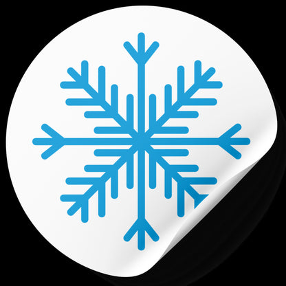 Elegant blue snowflake design for creative cutting projects