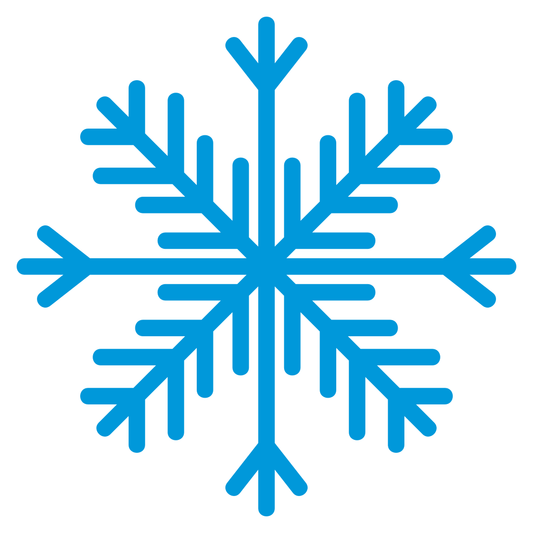 Elegant blue snowflake design for creative cutting projects