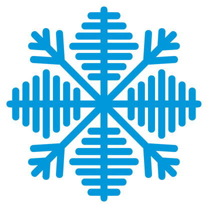 Unique blue snowflake vector design for cutting machine projects