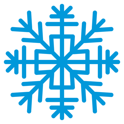 Unique blue snowflake design for crafting projects