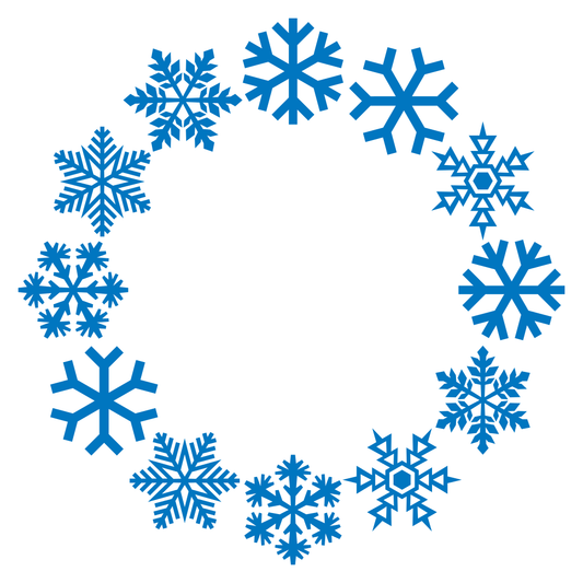 Crafting winter magic with snowflake circle designs