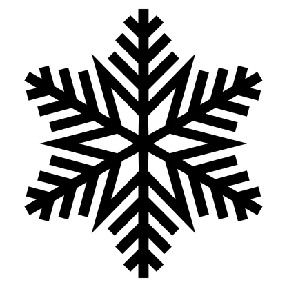 Winter snowflake design perfect for cutting machines