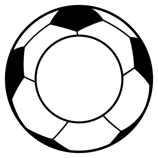 Stylish soccer ball vector design for cutting machines