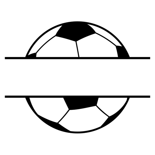 Creative soccer ball vector design for cutting machines