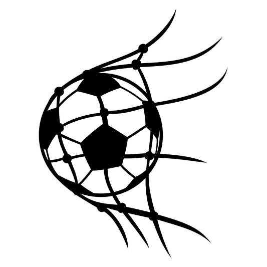 Creative soccer ball design for cutting machines