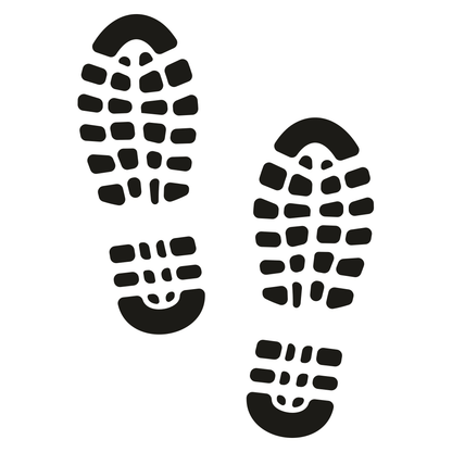 Creative sole prints vector design for cutting machines