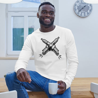 Layered vector design of spark plugs for creative projects