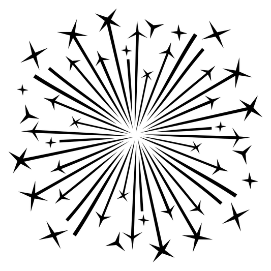 Sparkling design for crafting and cutting projects