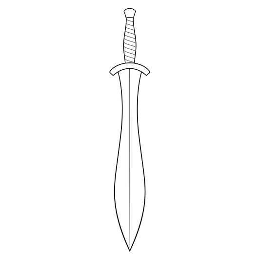 Spartan sword design for cutting machine projects