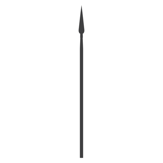 Elegant black spear vector for crafting enthusiasts