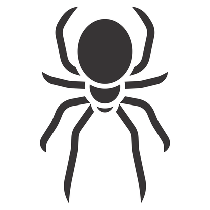 Unique black spider vector design for crafts and projects
