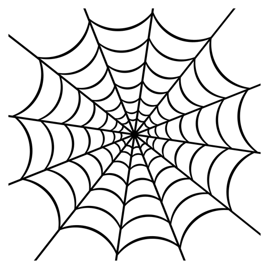 Intricate spider web design for cutting machine projects