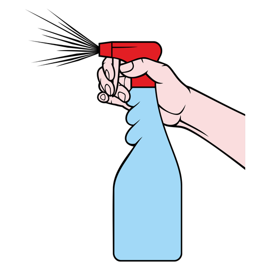 Creative vector spray bottle design for crafting projects