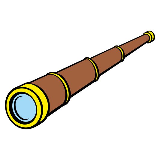 Discovering treasures with a vintage telescope for crafting