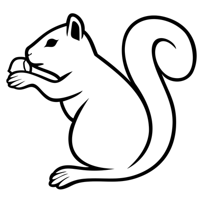 Creative squirrel design for cutting machine projects