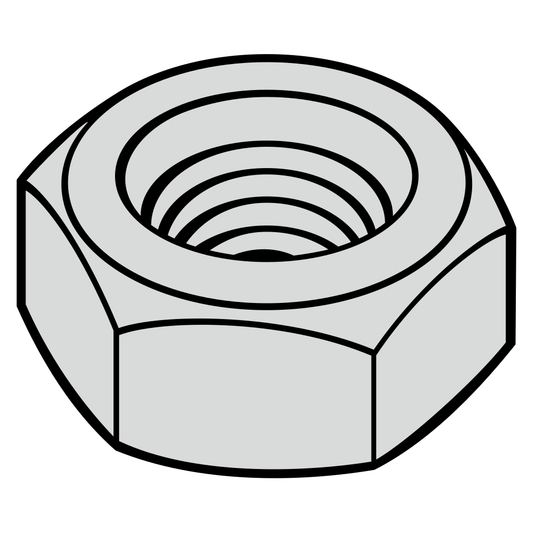 High-quality vector SVG illustration of a hex nut for design