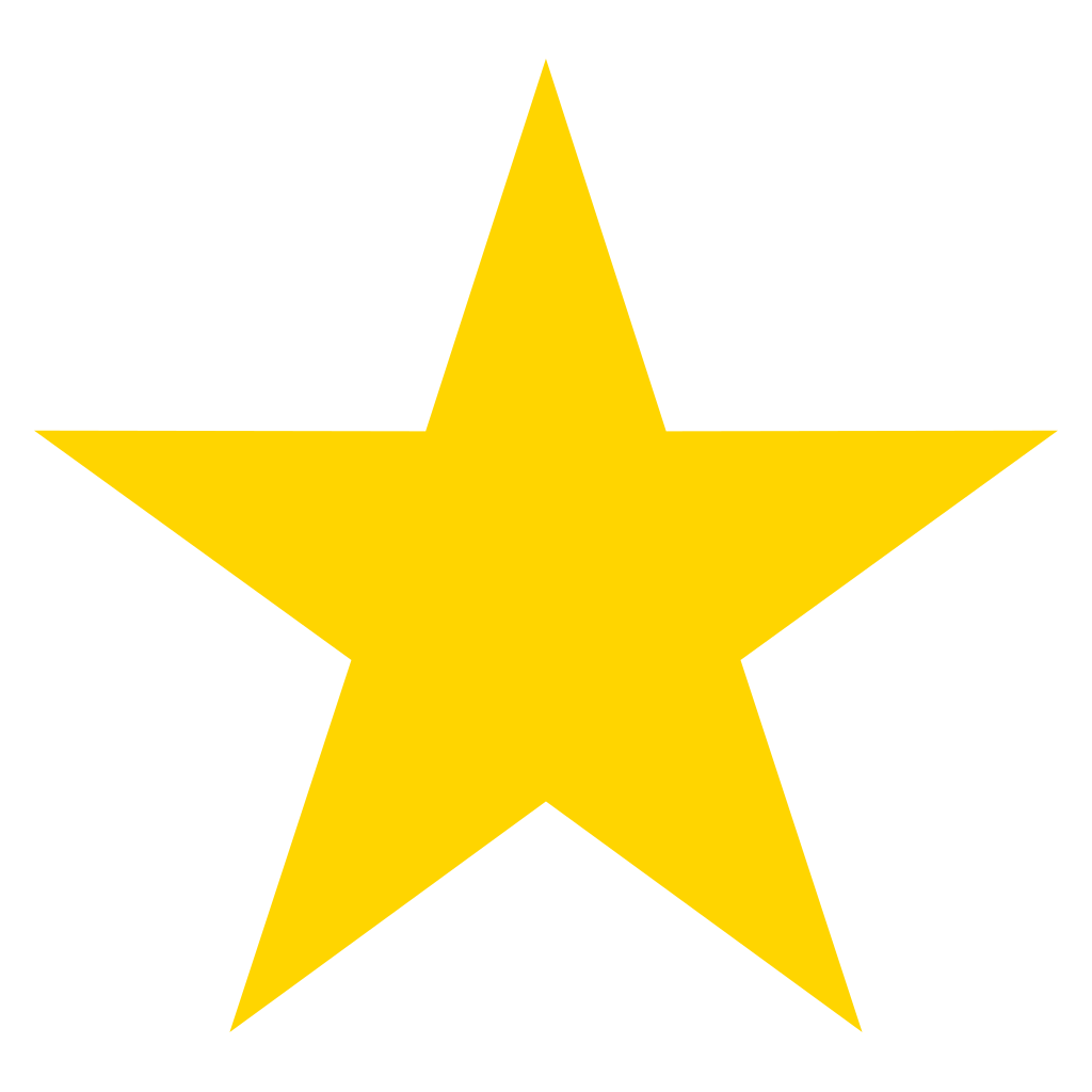 Creative yellow star vector design for cutting machines