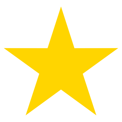 Creative yellow star vector design for cutting machines