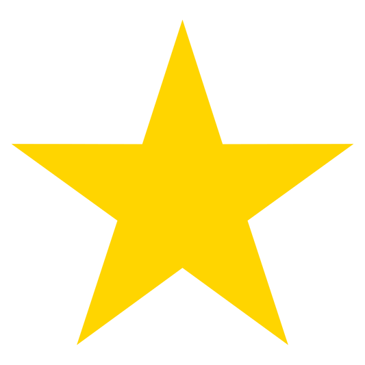 Creative yellow star vector design for cutting machines
