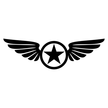 Creative star and wing design for cutting machine projects