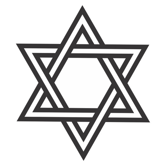 Creative Star of David vector design for cutting machines