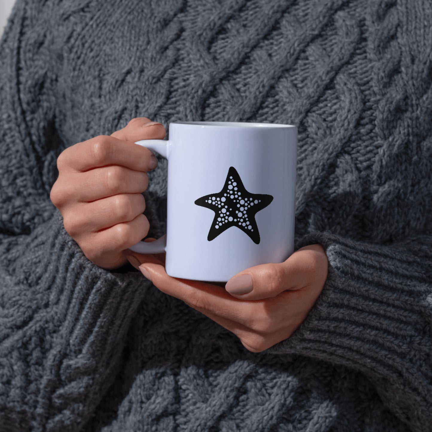 Stylized starfish design for creative cutting projects