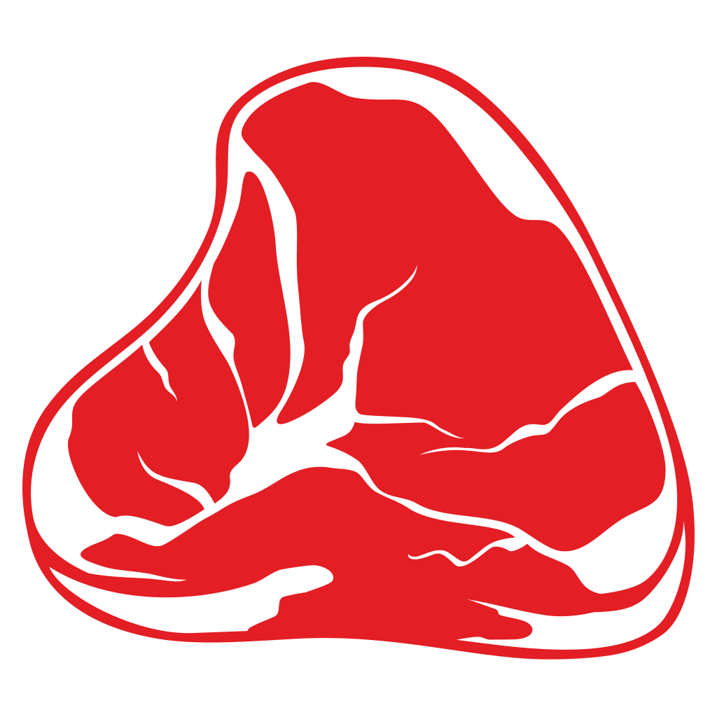 Creative vector design of a fresh meat cut for culinary projects