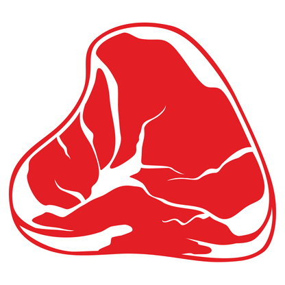 Creative vector design of a fresh meat cut for culinary projects