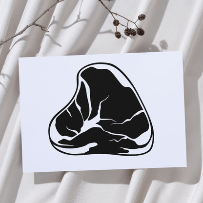Modern abstract vector design of a unique rock shape