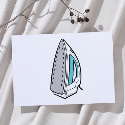 Vector design for a steam iron perfect for cutting machines