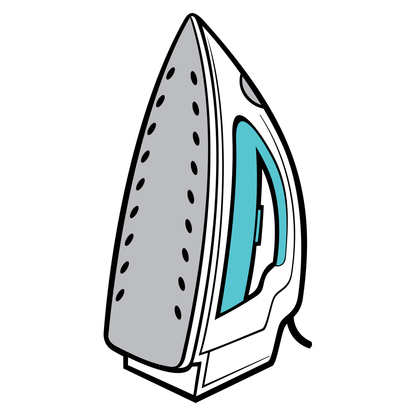 Vector design for a steam iron perfect for cutting machines