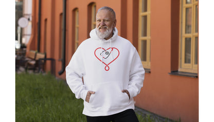 Heart design with stethoscope for creative projects