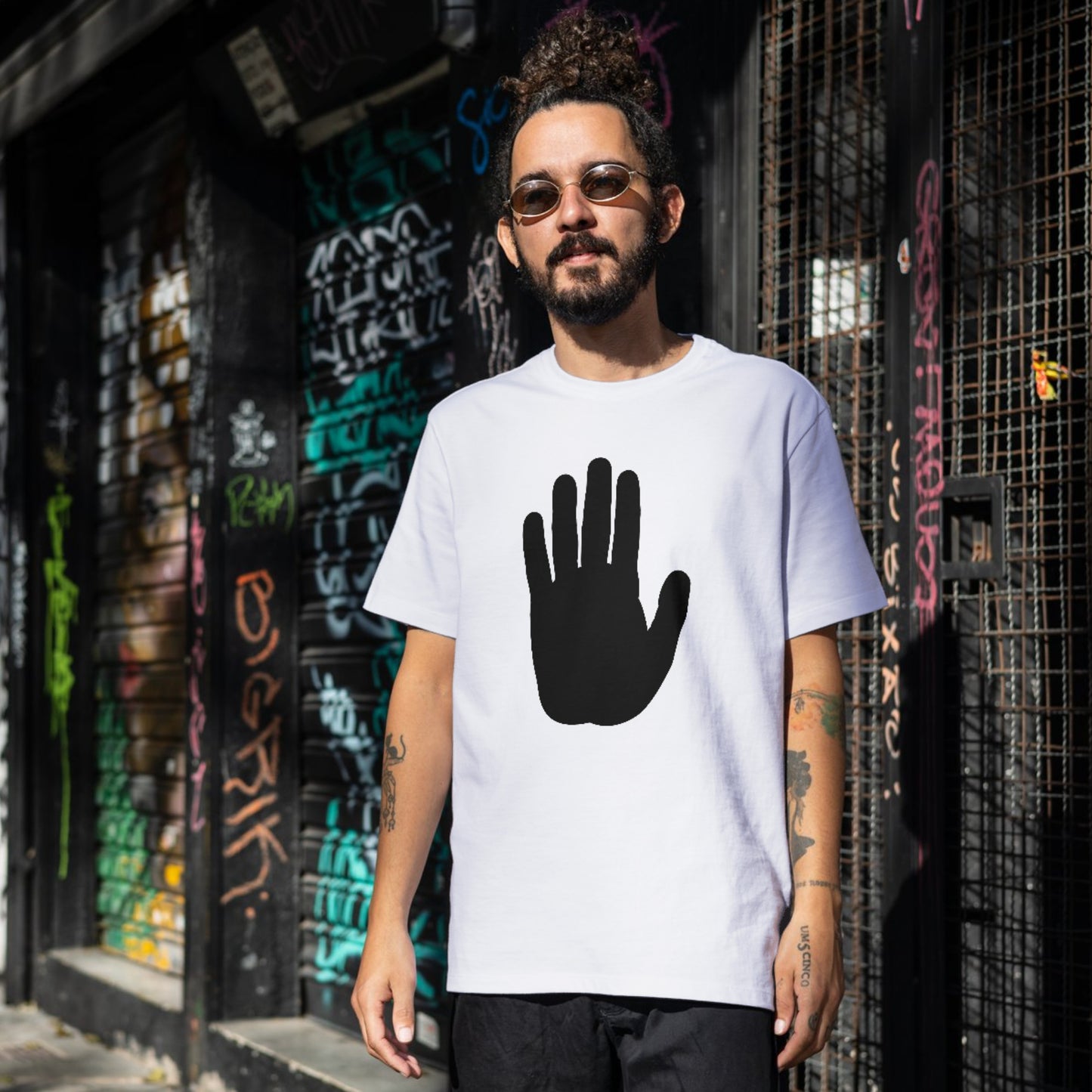 Creative stop hand design for crafting and cutting projects