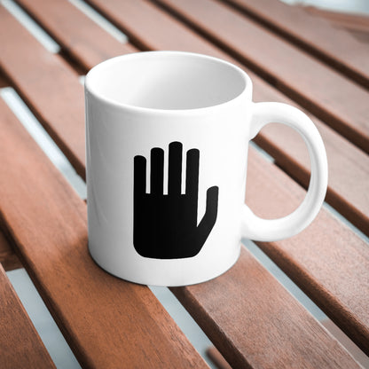 Creative stop hand vector design for cutting machines