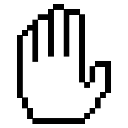 Creative stop hand vector for cutting machine projects