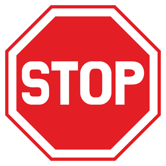 Creative vector stop sign design for cutting machines