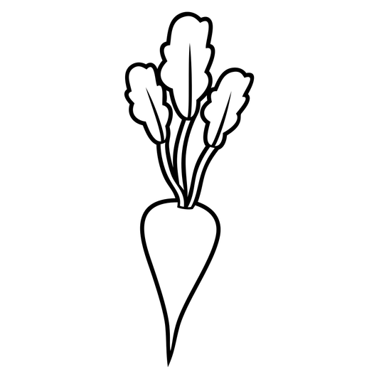 Creative sugar beet design for cutting machines and crafts