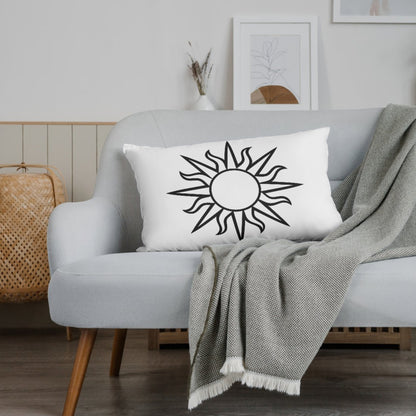 Stylized sun design for creative cut projects and crafts